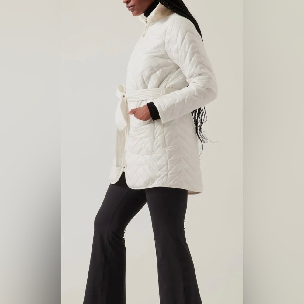 NWT•Athleta•Mendocino Coat•White/Cream•Size Medium
